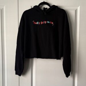 Pure Barre Black Cropped Hoodie